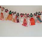 Tartan Christmas Garland Peg Advent Calendar 