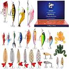 Acrylic Fishing Tackle Advent Calendar Christmas Gift