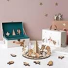 CHRISTMAS Luxury Wooden Marching Band Woodland Animals Advent Calendar 