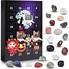 24 Days Advent Calendar Mineral Stone Calendar Blind Box Halloween