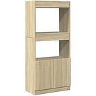 vidaXL Högskåp sonoma-ek 63x33x140 cm konstruerat trä