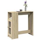 vidaXL Barbord med ställ sonoma-ek 101x40x103,5 cm konstruerat trä