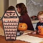 Halloween Black Countdown Calendar Advent Haunted House