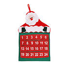 Felt Countdown Advent Calendar Holiday Santa Wall Calendars