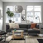 IKEA LILLEHEM 3-sitsig modulsoffa med schäslong Djup: 76 cm