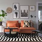 IKEA SÖDERHAMN 2-sits soffa med schäslong Djup: 99 cm