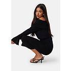 Bubbleroom Off Shoulder Knitted Midi Dress