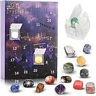 Advent 24 Days Calendar Mineral Stone Calendar Blind Box Christmas