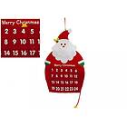 Felt Santa Shaped Hanging Advent Calendar 