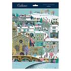 Town River 315 x 410 mm Caltime Advent Calendar