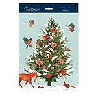 Woodland Winter Wildlife Birds Christmas Tree Caltime Advent Calendar