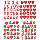 Gift Felt Sticker Christmas Label Xmas Ornament Advent Calendar Number