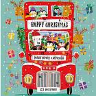 Advent Calendar Card Santa Bus Ling Design Christmas 