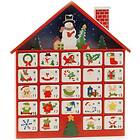 Wooden House Advent Calendar Christmas Festive 