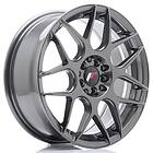 Japan Racing JR Wheels JR18 17x7 ET40 5x100/114 Hyper Gray