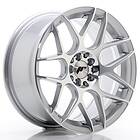 Japan Racing JR Wheels JR18 17x8 ET35 4x100/114 Silver Machined Face