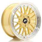 Japan Racing JR Wheels JR23 17x8 ET20-45 5H BLANK Gold w/Machined Lip