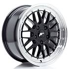 Japan Racing JR Wheels JR23 17x8 ET35 5x100 Gloss Black w/Machined Lip