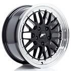 Japan Racing JR Wheels JR23 17x8 ET35 5x120 Gloss Black w/Machined Lip