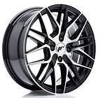 Japan Racing JR Wheels JR28 16x7 ET40 4x100 Gloss Black Machined Face