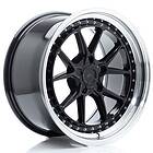 Japan Racing JR Wheels JR39 18x9,5 ET15-35 5H BLANK Glossy Black w/Machined Lip