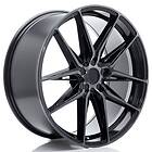 Japan Racing JR Wheels JR44 21x9 ET20-40 5H BLANK Black Machined w/Tinted Face