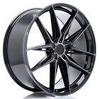 Japan Racing JR Wheels JR44 22x10 ET20-46 5H BLANK Black Machined w/Tinted Face