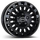 MAK Overland dark 7,00x17.0 ET45.0 CB66.10 5x114.3 Black/polished lip