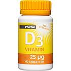Pharbio D3-vitamin 180 Tablets
