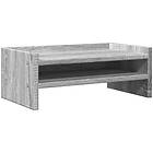 vidaXL Skärmställ grå sonoma 42x24x16 cm konstruerat trä