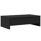 vidaXL Skärmställ med lådor svart 50x27x15 cm konstruerat trä