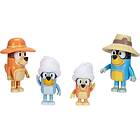 Bluey Figurset Familjesemester 4-Pack