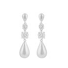 Snö Of Sweden Fanny Pendant Earring Silver/Clear