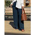 Selected Tinni-Relaxed Mid Waist Wide Pant (Dam)