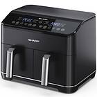 Sharp Airfryer Dubbel 2x4L 2x1800W - AF-GD82AE-B