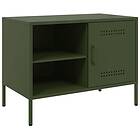 vidaXL TV-skåp olivgrön 68x39x50,5 cm stål