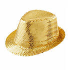Hatt med paljetter Guld