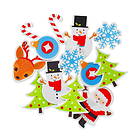Panduro Hobby 70 bitar med funky foam dekorgummi med glada julmotiv