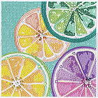 Panduro Hobby Bling Dots, diamond painting för barn 8+ år sommarfrukt 20x20 cm