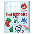 Panduro Hobby DIY-kit Xmas Suncatchers, solfångare med jul-tema, 6 st. motiv och