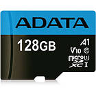 Adata Premier microSDXC 128GB 100R/25W UHS-I Class 10 A1 V10 + Adapter