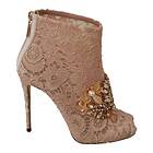 Dolce & Gabbana Kristallspets Stiletto Booties (Dame)