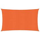vidaXL Solsegel 160g/m² rektangulär orange 3x6 m HDPE