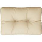vidaXL Palldyna beige 60x40x12 cm tyg
