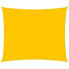 vidaXL Solsegel 160g/m² fyrkantig gul 5x5 m HDPE