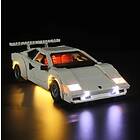 Lightailing Light Kit Belysning till LEGO Icons Lamborghini Countach 5000 Quattrovalvole 10337 LGK667