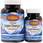 Carlson Labs Wild Caught Super Omega-3 Gems, 1200mg 100 + 30 softgels