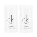 Calvin Klein One Deostick 75ml 150ml 2-pack