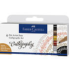 Faber-Castell Kalligrafipennor Pitt artist pen Calligraphy 6-pack