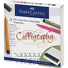 Faber-Castell Kalligrafipennor Pitt artist pen Calligraphy 12-pack